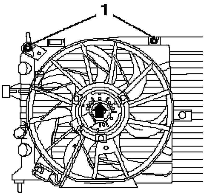 Вентилятор охлаждения радиатора двигателя и кондиционера