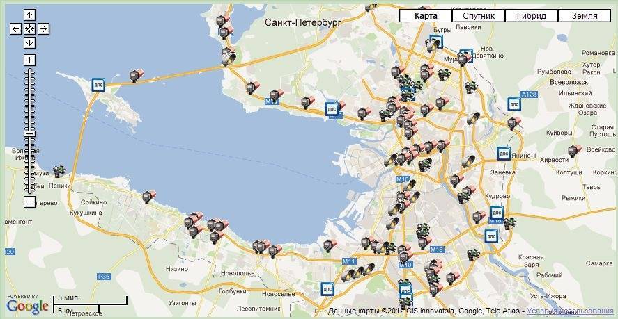 Карта камер фвф - безопасный регион
