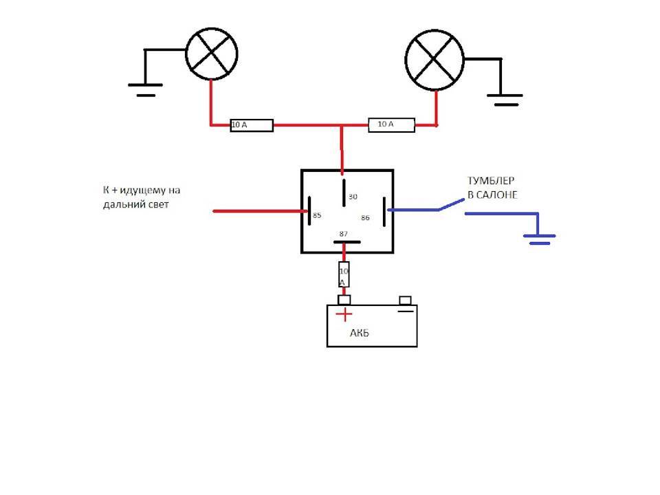 Схема подключения светодиодной фары на мотоцикл