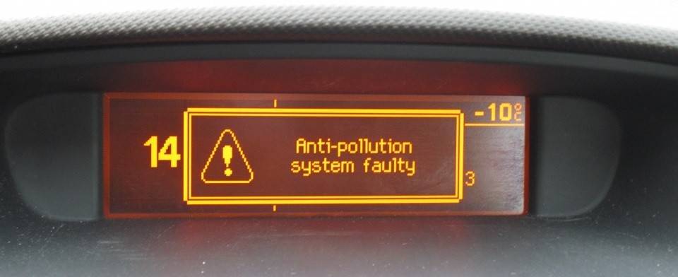 Ошибка на peugeot (пежо) 308 antipollution system faulty: как устранить