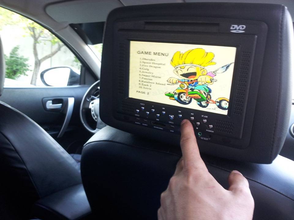Подголовники для авто  как установить монитор с двд своими руками? : видео