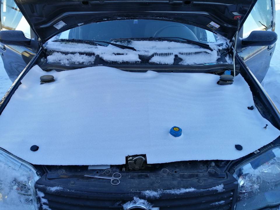Как утеплить машину в морозы