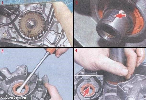 Инструкция как поменять сальник коленвала на ваз 2114: фото и видео
