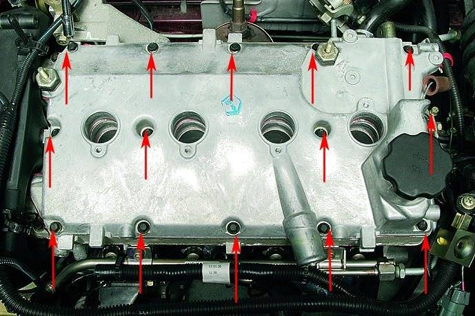 Расположение клапанов на ваз 2110 16 клапанов