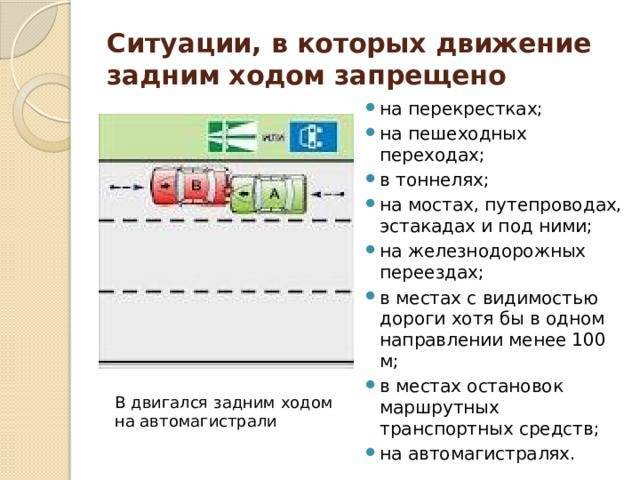 Штраф за движение задним ходом на перекрестке | какой штраф за движение задним ходом | shtrafy-gibdd.ru