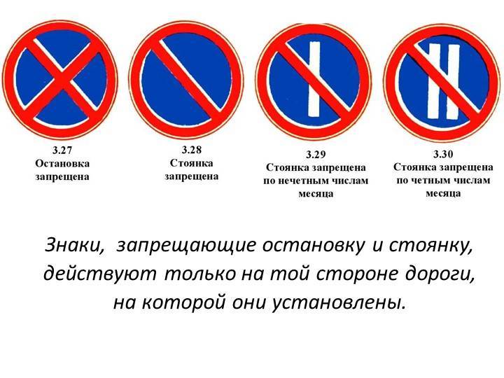Знак «остановка запрещена»: правила, исключения, штрафы