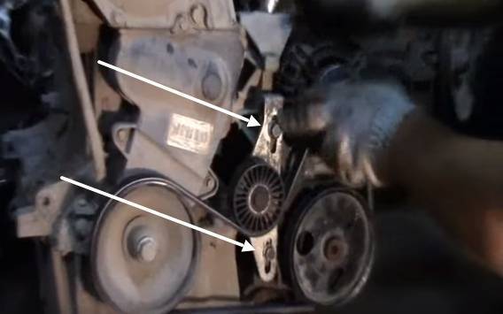 Замена ролика натяжителя ремня генератора рено логан: фото и видео