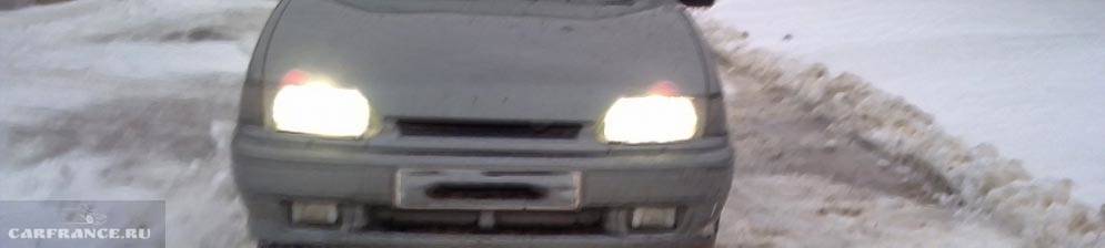 Замена ламп ближнего света на автомобиле ваз 2114, 2115