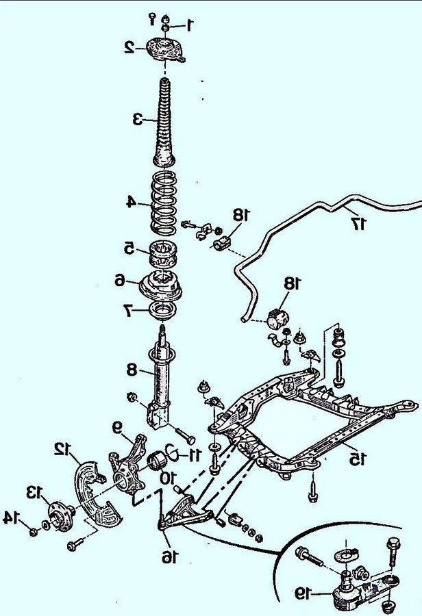 Ларгус передняя подвеска устройство схема - 95 фото