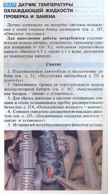 Датчик температуры охлаждающей жидкости: замена своими руками, виды неисправностей