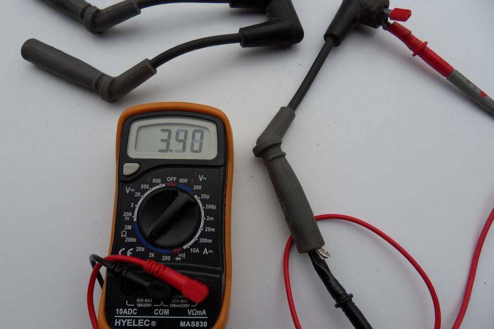 Как проверить высоковольтные провода мультиметром