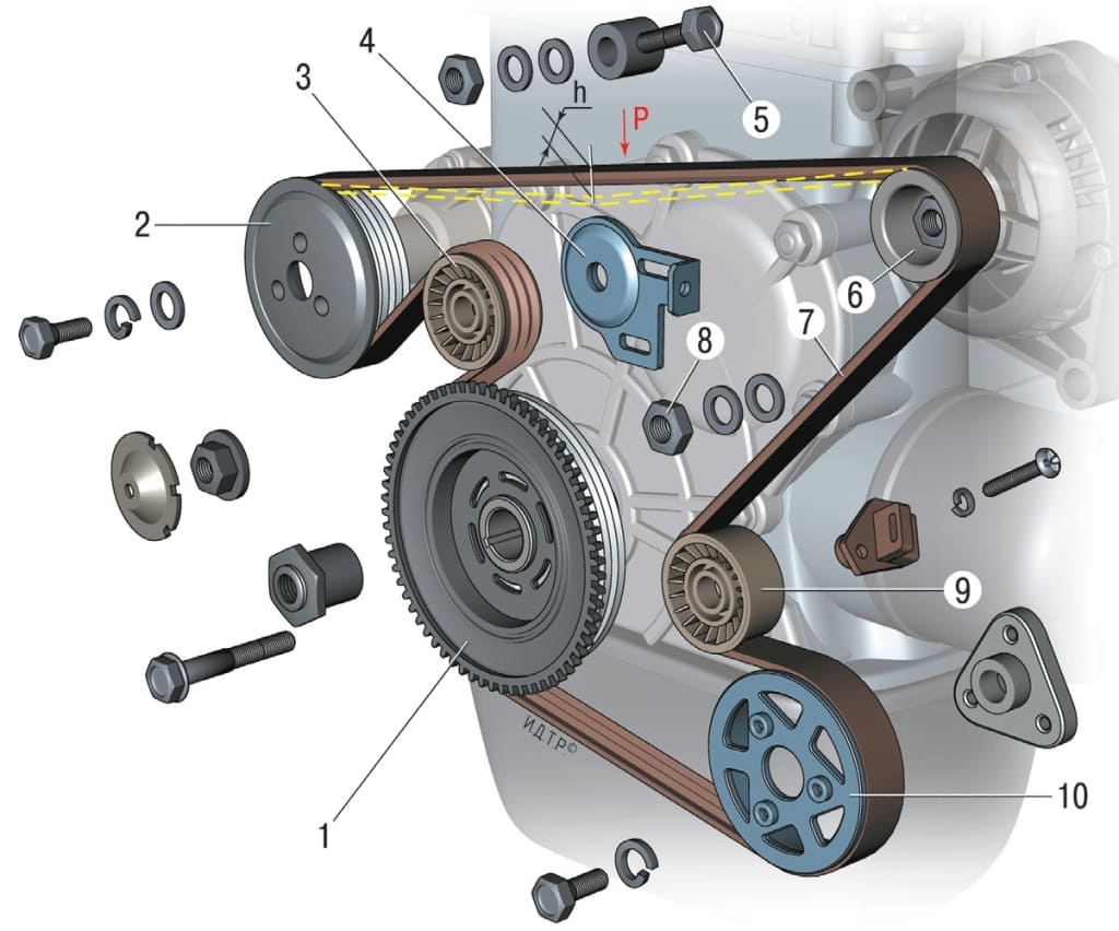 Ремень генератора шевроле нива: как проверить и заменить ремень привода вспомогательных агрегатов