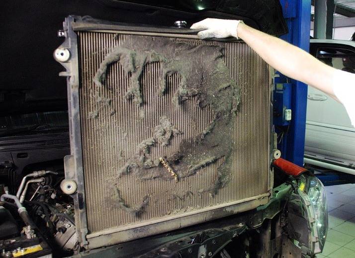 Как промыть радиатор охлаждения двигателя не снимая и снаружи » автоноватор